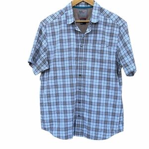 5.11 Tactical Men's Plaid Snap Shirt - Gray and Brown
Plaid size large